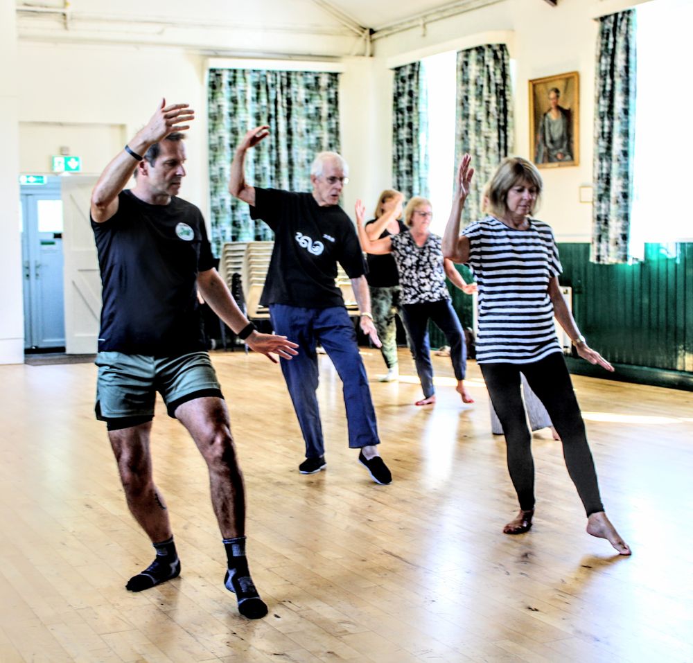 Students working through a turn at the Bearsted class